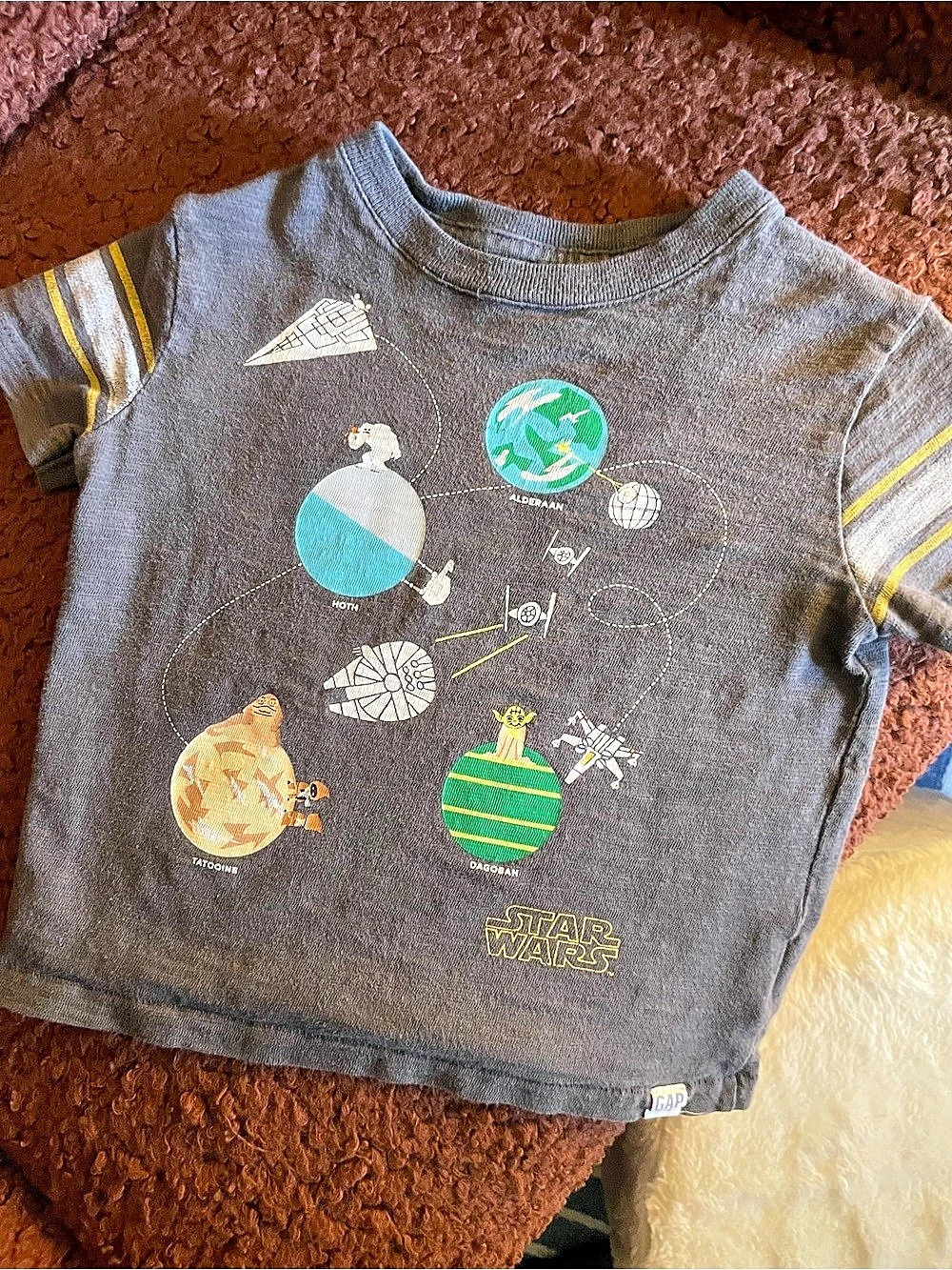 Gap Star Wars Galactic Tour 1977 Graphic T-Shirt Boys 12-18 Months Gray